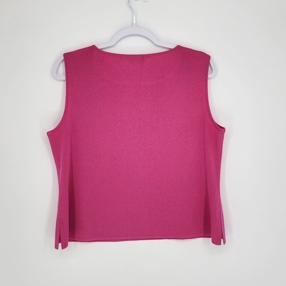 Exclusively Misook Tank Top Layering Pink Large - Picture 2 of 7